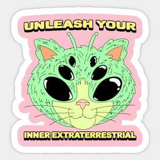 Unleash Your Inner Extraterrestrial Sticker